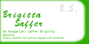 brigitta saffer business card